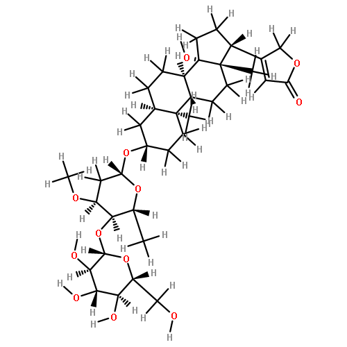 3beta-(O4-beta-D-glucopyranosyl-O3-methyl-beta-D-ribo-2,6-dideoxy-hexopyranosyloxy)-14-hydroxy-5beta,14beta-card-20(22)-enolide