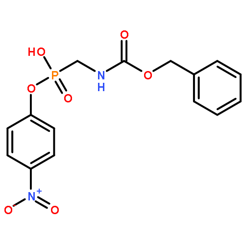 Carbamic acid, [[hydroxy(4-nitrophenoxy)phosphinyl]methyl]-,phenylmethyl ester