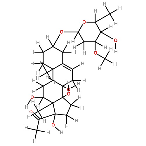 (3beta,12beta,14beta,17alpha)-3-[(2,6-dideoxy-3-O-methyl-beta-D-ribo-hexopyranosyl)oxy]-8,12,14,17-tetrahydroxypregn-5-en-20-one