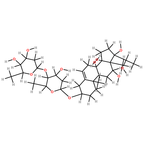 (3beta,12beta,14beta,17alpha,20S)-3-{[O-(2,6-dideoxy-beta-D-ribo-hexopyranosyl)-beta-D-ribo-hexopyranosyl]oxy}pregn-5-ene-8,12,14,17,20-pentol