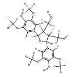 (7R*,7'R*,8S*,8'S*)-3,3',5,5'-Tetra-Me ether-3,3',4,4',5,5',9,9'-Octahydroxy-7,7'-epoxylignan