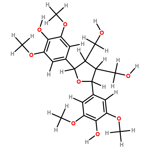 (7R*,7'R*,8S*,8'S*)-3,3',5,5'-Tetra-Me ether-3,3',4,4',5,5',9,9'-Octahydroxy-7,7'-epoxylignan