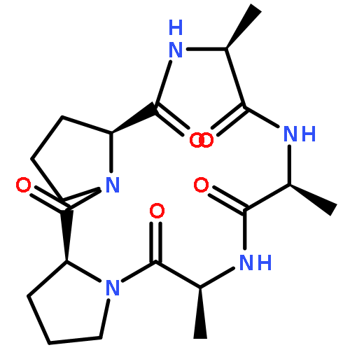 Cyclo(L-alanyl-L-alanyl-L-alanyl-L-prolyl-L-prolyl)