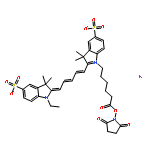 Cyanine 5 Monofunctional Hexanoic Acid Dye, Succinimidyl Ester, Potassium Salt