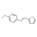 Benzenamine,4-methoxy-N-(2-thienylmethylene)-