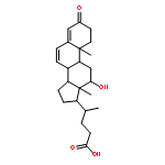 Chola-4,6-dien-24-oicacid, 12-hydroxy-3-oxo-, (12a)- (9CI)