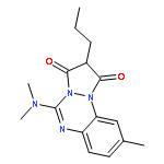 1H-Pyrazolo[1,2-a][1,2,4]benzotriazine-1,3(2H)-dione,5-(dimethylamino)-9-methyl-2-propyl-