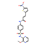 (E)-N-(4-(N-(3-methoxypyrazin-2-yl)sulfamoyl)phenyl)-3-(5-nitrothiophen-2-y l)acrylamide