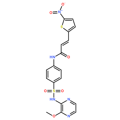 (E)-N-(4-(N-(3-methoxypyrazin-2-yl)sulfamoyl)phenyl)-3-(5-nitrothiophen-2-y l)acrylamide