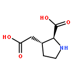 3-PYRROLIDINEACETIC ACID, 2-CARBOXY-, (2S,3R)-