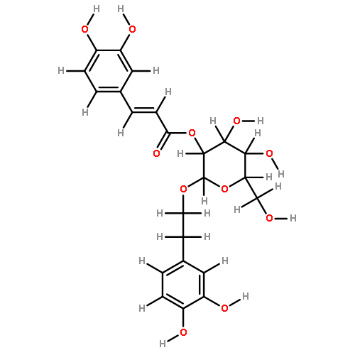 2-O-(3,4-Dihydroxycinnamoyl)-2-(3,4-Dihydroxyphenyl)ethyl beta-D-glucopy-ranoside