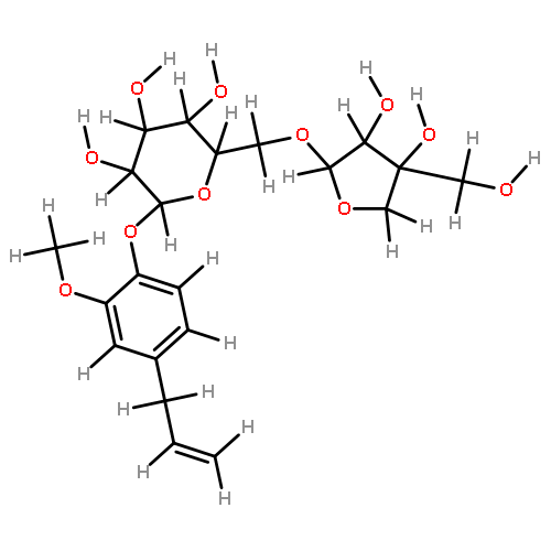 4-allyl-2-methoxyphenyl 6-O-beta-D-apiosyl(1->6)-beta-D-glucoside