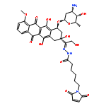 N-[(E)-[1-[(2S,4S)-4-[(2R,4S,5S,6S)-4-AMINO-5-HYDROXY-6-METHYLOXAN-2-YL]OXY-2,5,12-TRIHYDROXY-7-METHOXY-6,11-DIOXO-3,4-DIHYDRO-1H-TETRACEN-2-YL]-2-HYDROXYETHYLIDENE]AMINO]-6-(2,5-DIOXOPYRROL-1-YL)HEXANAMIDE