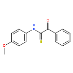 Benzeneethanethioamide, N-(4-methoxyphenyl)-a-oxo-