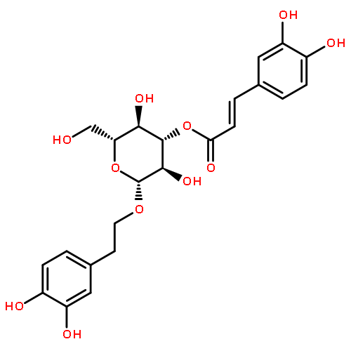 3,4-dihydroxyphenethyl 3-O-caffeoyl-beta-D-glucopyranoside