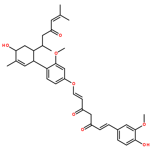 (1E,6E)-1-(4-hydroxy-3-methoxyphenyl)-7-{4-[4-hydroxy-3-methyl-6-(6-methyl-4-oxohept-5-en-2-yl)cyclohex-2-en-1-yl]-3-methoxyphenoxy}hepta-1,6-diene-3,5-dione