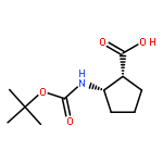 Cyclopentanecarboxylicacid, 2-[[(1,1-dimethylethoxy)carbonyl]amino]-, (1R,2S)-rel-