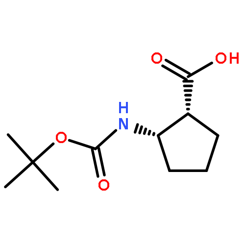 Cyclopentanecarboxylicacid, 2-[[(1,1-dimethylethoxy)carbonyl]amino]-, (1R,2S)-rel-