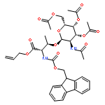 Fmoc-[D-GalNAc(OAc)3(α1-O)]Thr-O-Allyl