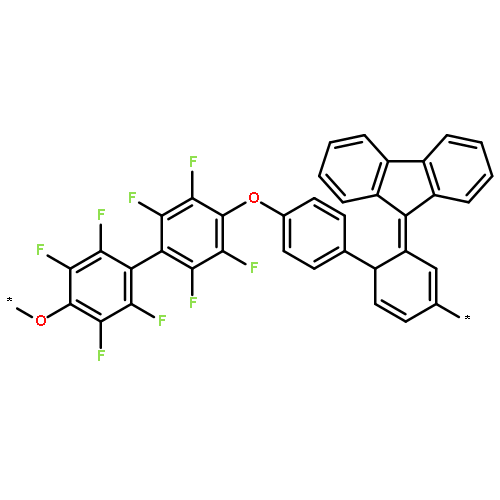 Poly[oxy(2,2',3,3',5,5',6,6'-octafluoro[1,1'-biphenyl]-4,4'-diyl)oxy-1,4-phe
nylene-9H-fluoren-9-ylidene-1,4-phenylene]