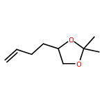 1,3-Dioxolane, 4-(3-butenyl)-2,2-dimethyl- (9CI)