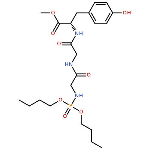 L-Tyrosine, N-[N-[N-(dibutoxyphosphinyl)glycyl]glycyl]-, methyl ester