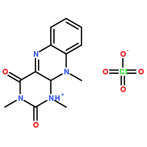 Benzo[g]pteridinium, 1,2,3,4-tetrahydro-1,3,10-trimethyl-2,4-dioxo-,perchlorate