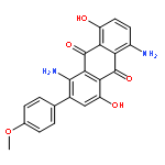 9,10-Anthracenedione,1,5-diamino-4,8-dihydroxy-2-(4-methoxyphenyl)-