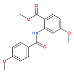 methyl 4-methoxy-2-[(4-methoxybenzoyl)amino]benzoate