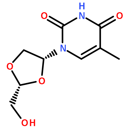 1-((2R,4R)-2-(HYDROXYMETHYL)-1,3-DIOXOLAN-4-YL)-5-METHYL-2,4(1H,3H)-PYRIMIDINEDIONE