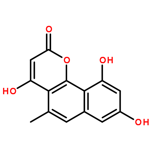 2H-Naphtho[1,2-b]pyran-2-one,4,8,10-trihydroxy-5-methyl-