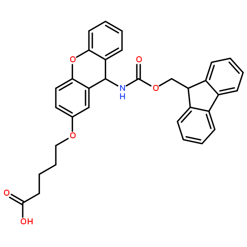 Pentanoic acid,5-[[9-[[(9H-fluoren-9-ylmethoxy)carbonyl]amino]-9H-xanthen-2-yl]oxy]-