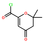 2H-Pyran-6-carbonyl chloride, 3,4-dihydro-2,2-dimethyl-4-oxo-