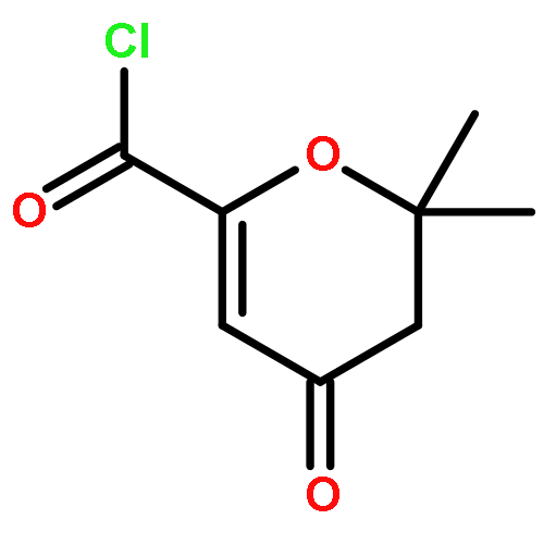 2H-Pyran-6-carbonyl chloride, 3,4-dihydro-2,2-dimethyl-4-oxo-