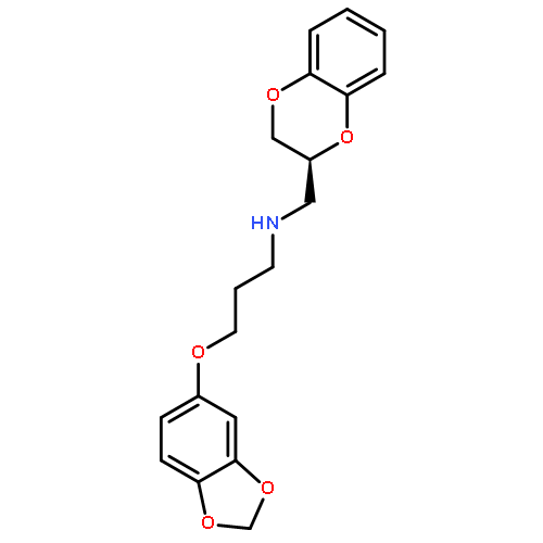 3-(1,3-BENZODIOXOL-5-YLOXY)-N-[[(3S)-2,3-DIHYDRO-1,4-BENZODIOXIN-3-YL]METHYL]PROPAN-1-AMINE