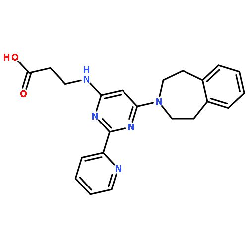 N-[2-(2-pyridinyl)-6-(1,2,4,5-tetrahydro-3h-3-benzazepin-3-yl)-4- Pyrimidinyl]-β-alanine