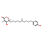 1,2-Dioxin-3(6H)-one,5-hydroxy-6-[10-(4-hydroxyphenyl)-6-methyldecyl]-4,6-dimethyl- (9CI)