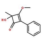 2-Cyclobuten-1-one, 4-hydroxy-3-methoxy-4-methyl-2-phenyl-