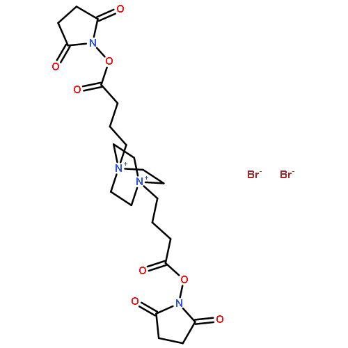 1,4-bis{4-[(2,5-dioxo-1-pyrrolidinyl)oxy]-4-oxobutyl}-1,4-diazoni Abicyclo[2.2.2]octane Dibromide