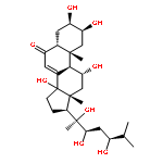 Cholest-7-en-6-one,2,3,11,14,20,22,24-heptahydroxy-, (2b,3b,5b,11a,22R,24S)-