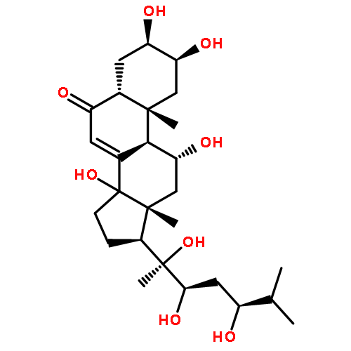 Cholest-7-en-6-one,2,3,11,14,20,22,24-heptahydroxy-, (2b,3b,5b,11a,22R,24S)-