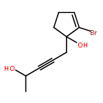 2-CYCLOPENTEN-1-OL, 2-BROMO-1-(4-HYDROXY-2-PENTYNYL)-