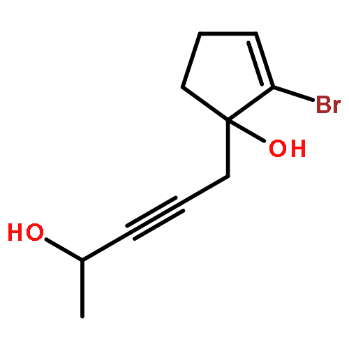 2-CYCLOPENTEN-1-OL, 2-BROMO-1-(4-HYDROXY-2-PENTYNYL)-