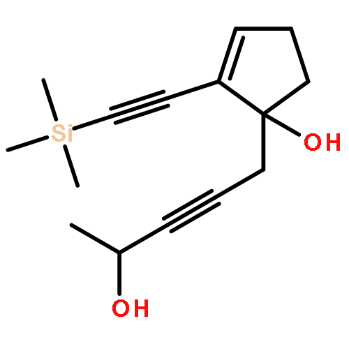 2-Cyclopenten-1-ol, 1-(4-hydroxy-2-pentynyl)-2-[(trimethylsilyl)ethynyl]-