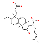 2-[(2R,3R,3aR,6S,7S,9bR)-6-(2-carboxyethyl)-2-hydroxy-7-isopropenyl-3a,6,9b-trimethyl-1,2,3,4,7,8-hexahydrocyclopenta[h]naphthalen-3-yl]-6-methyl-hept-5-enoic acid