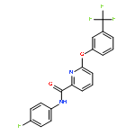 2-Pyridinecarboxamide,N-(4-fluorophenyl)-6-[3-(trifluoromethyl)phenoxy]-