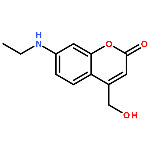 2H-1-Benzopyran-2-one, 7-(ethylamino)-4-(hydroxymethyl)-