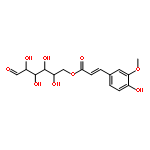 (2R,3R,4S,5R)-2,3,4,5-Tetrahydroxy-6-oxohexyl 3-(4-hydroxy-3-methoxyphenyl)acrylate