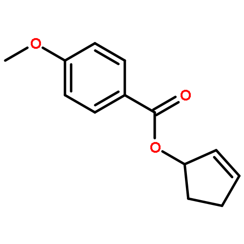 Benzoic acid, 4-methoxy-, 2-cyclopenten-1-yl ester