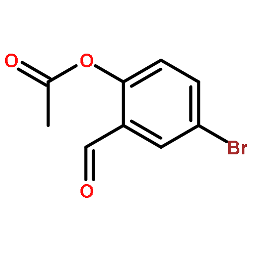 Benzaldehyde, 2-(acetyloxy)-5-bromo-